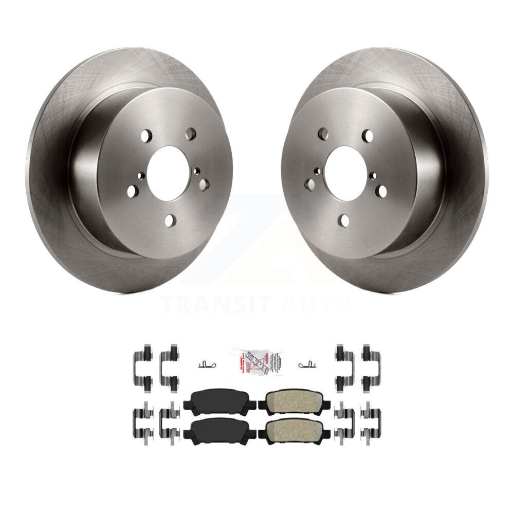 Kit de plaquettes semi-métalliques de rotor de frein arrière pour Subaru Legacy avec roue d'usine de 17 pouces