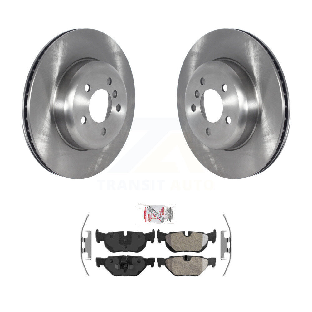 Kit de disques de frein à disque arrière et plaquettes semi-métalliques pour 2013 BMW 328i xDrive 3.0L