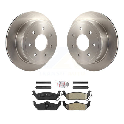 Kit de disques de frein à disque arrière et plaquettes semi-métalliques pour Ford F-150 Lincoln Mark L