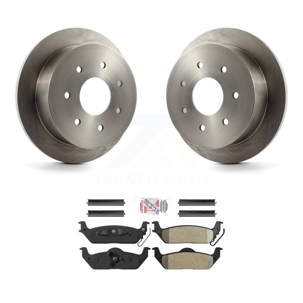 Kit de disques de frein à disque arrière et plaquettes semi-métalliques pour Ford F-150 K8A-106174