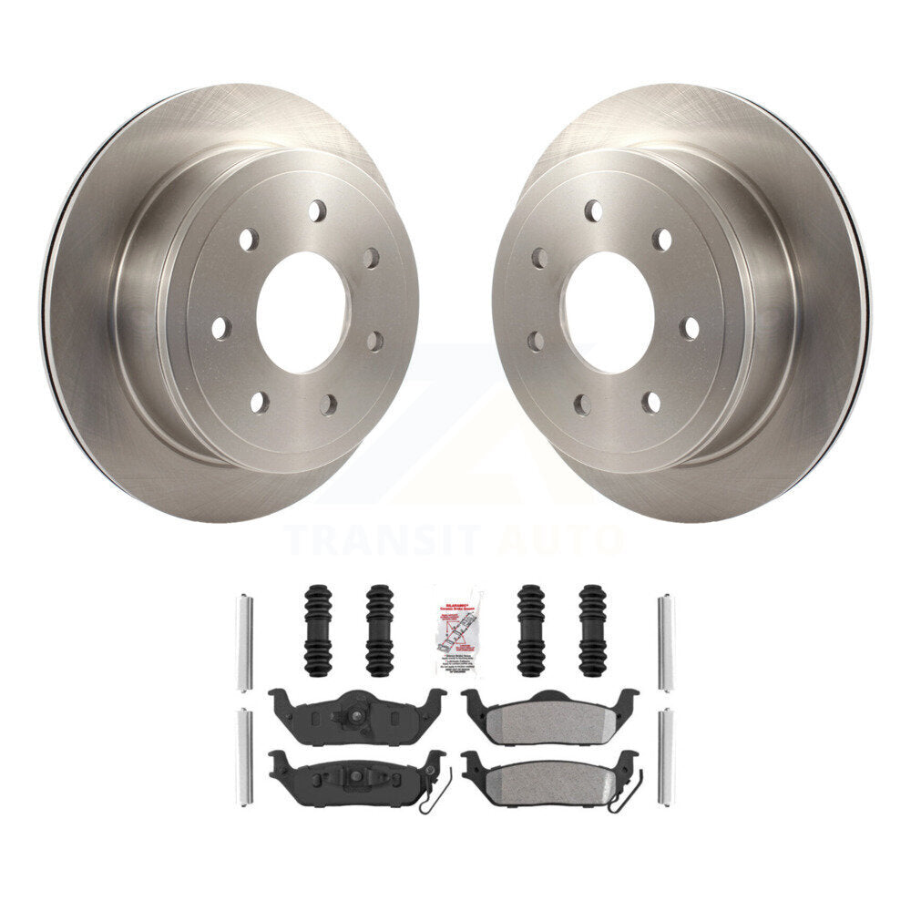 Kit de disques de frein à disque arrière et plaquettes semi-métalliques pour Ford F-150 Lincoln Mark L