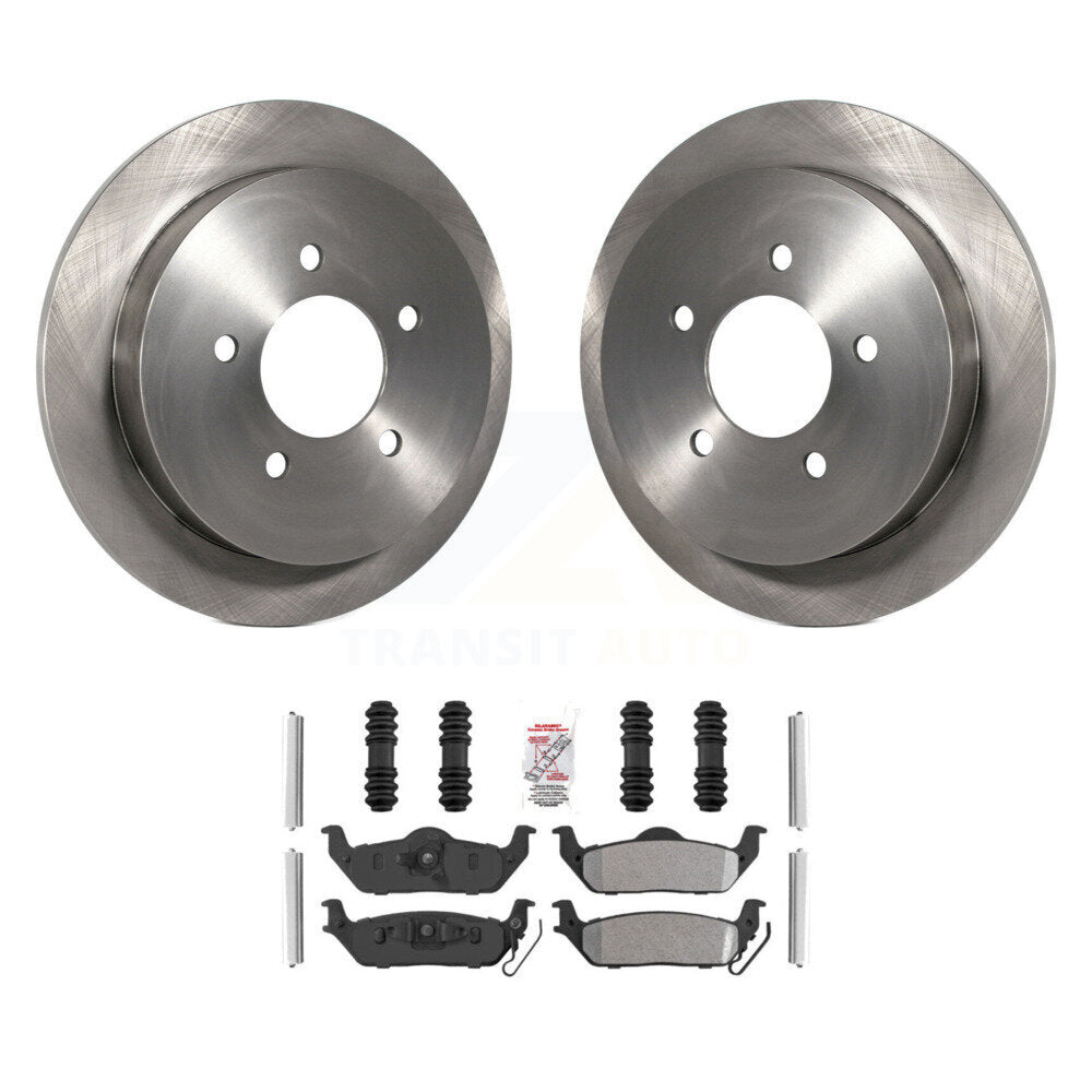 Kit de disques de frein à disque arrière et plaquettes semi-métalliques pour Ford F-150 K8A-106177