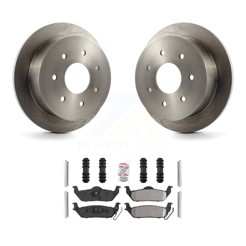 Kit de disques de frein à disque arrière et plaquettes semi-métalliques pour Ford F-150 K8A-106178