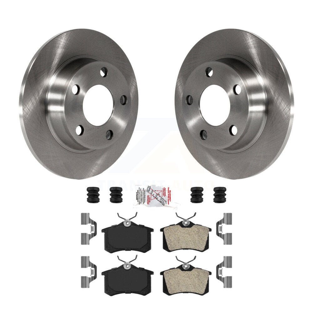Kit de disques de frein à disque arrière et plaquettes semi-métalliques pour Audi A6 Quattro Allroad