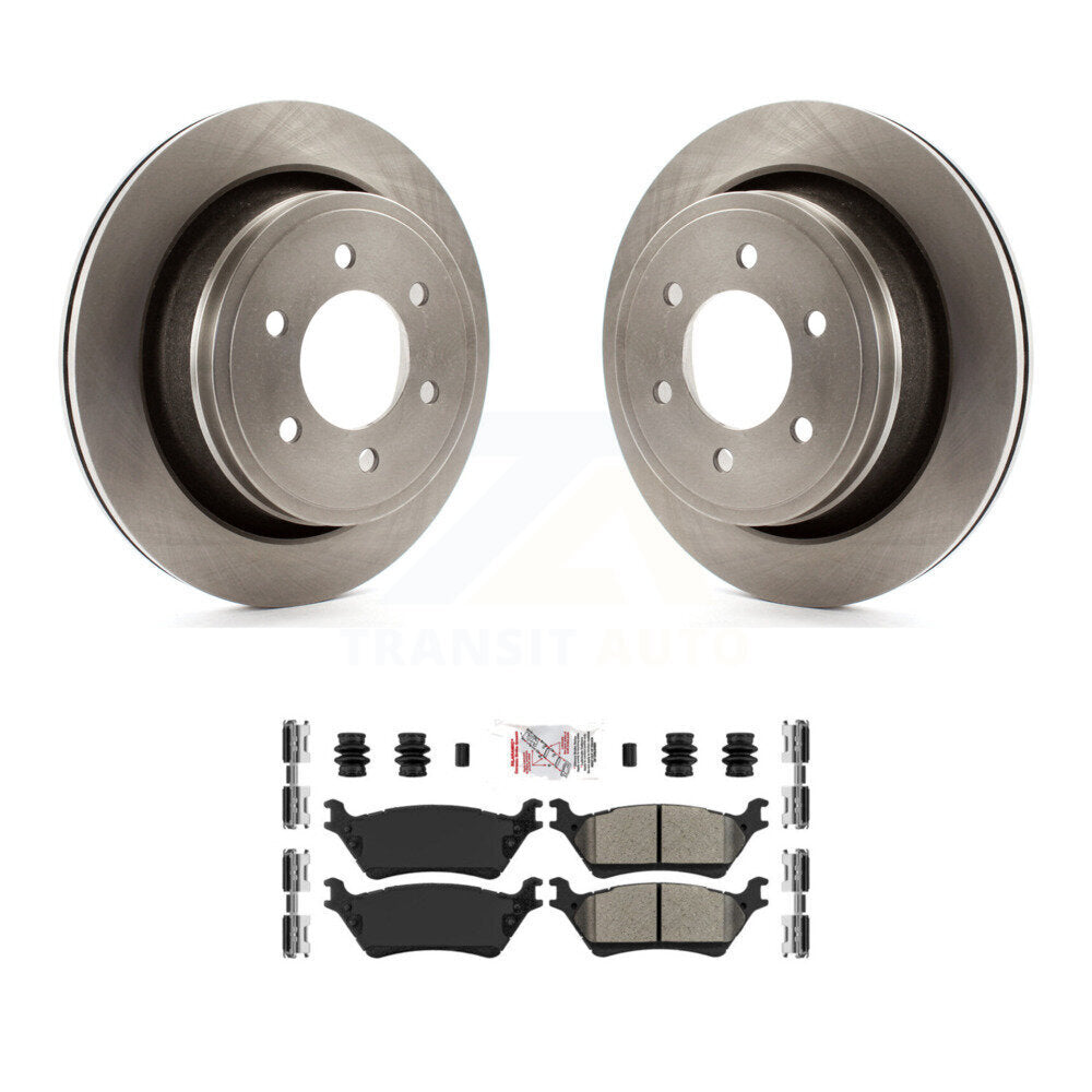 Kit de disques de frein à disque arrière et plaquettes semi-métalliques pour Ford F-150 K8A-106193