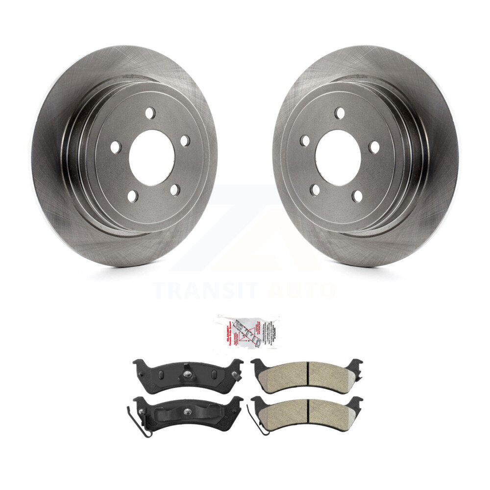 Kit de disques de frein à disque arrière et plaquettes semi-métalliques pour Ford Explorer Sport Trac