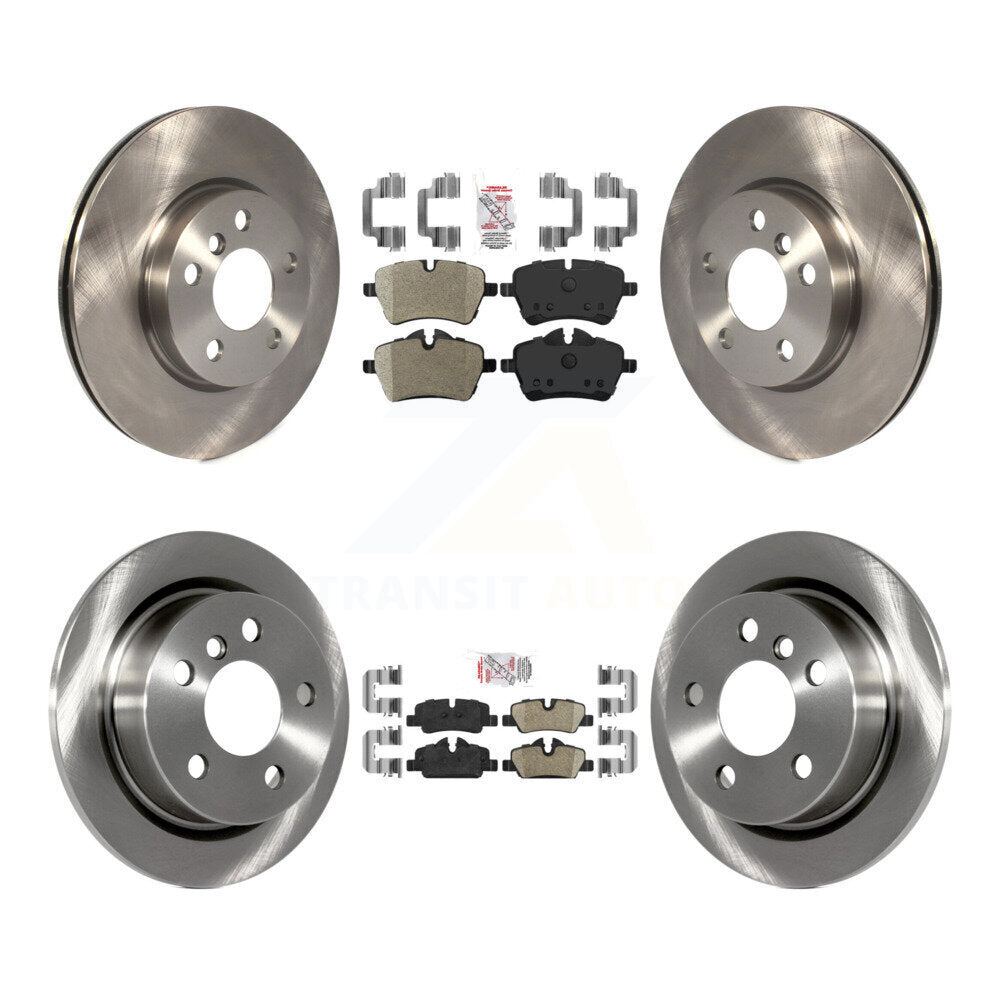 Kit de plaquettes en céramique et de rotors de frein à disque, semi-métalliques avant et arrière, pour Mini Cooper