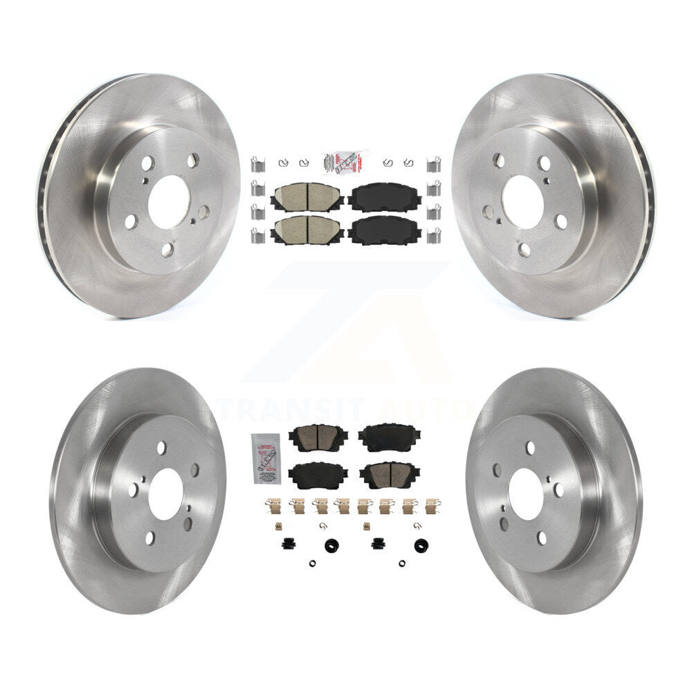 Kit de plaquettes en céramique et de rotors de frein à disque avant et arrière, pour Toyota Corolla K8A-106219