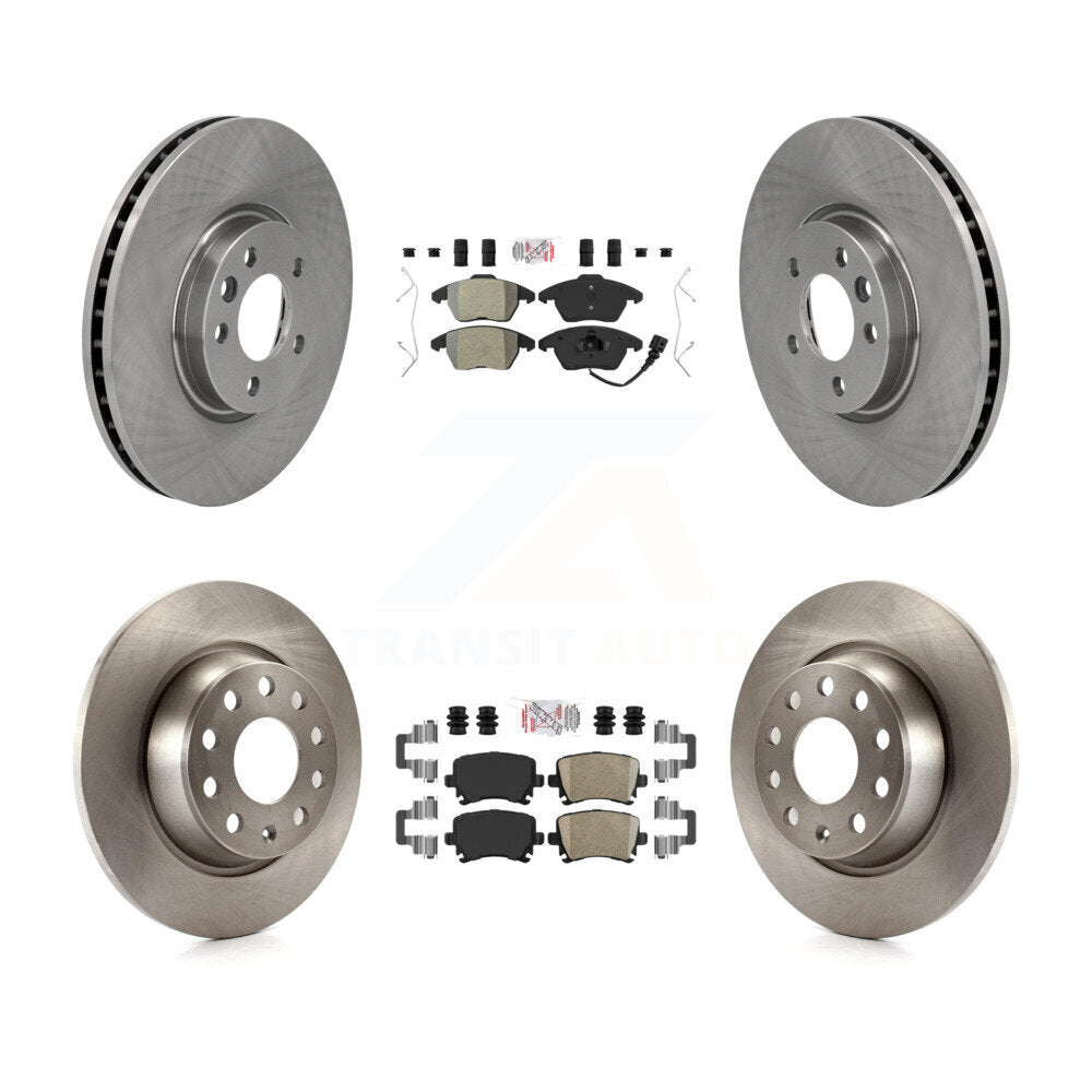Kit de plaquettes en céramique et de disques de frein à disque, semi-métalliques avant et arrière, pour Volkswagen C