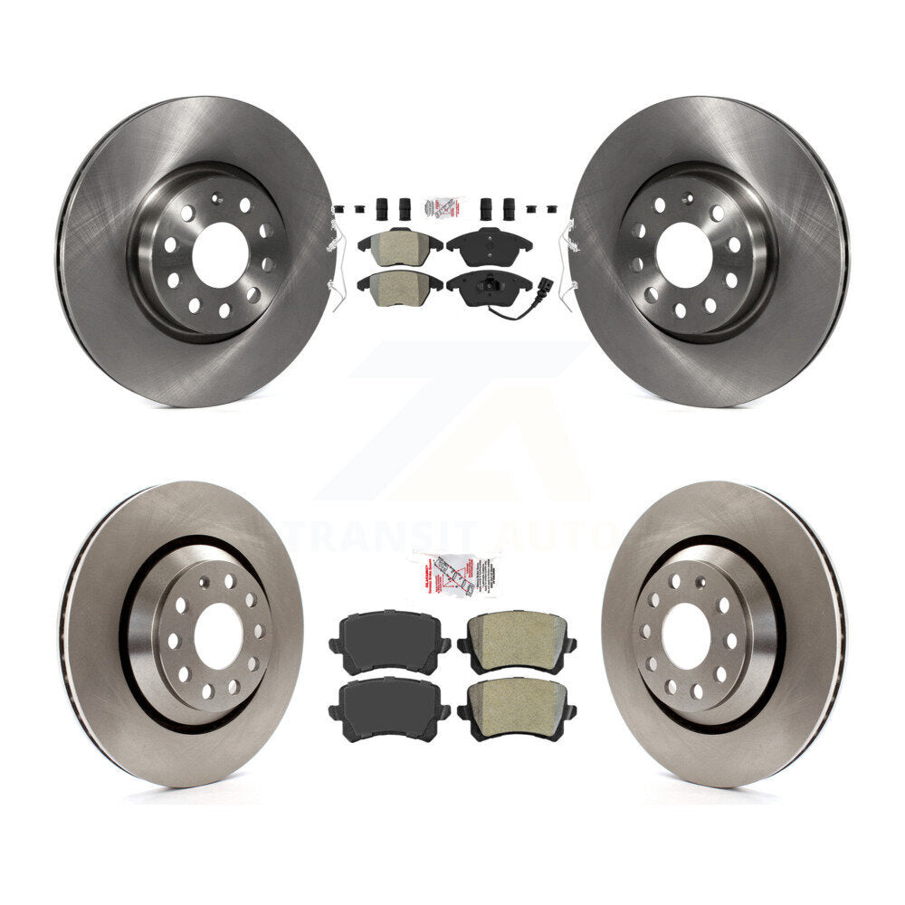 Kit de plaquettes semi-métalliques avant et arrière et disques de frein pour Volkswagen Passat C