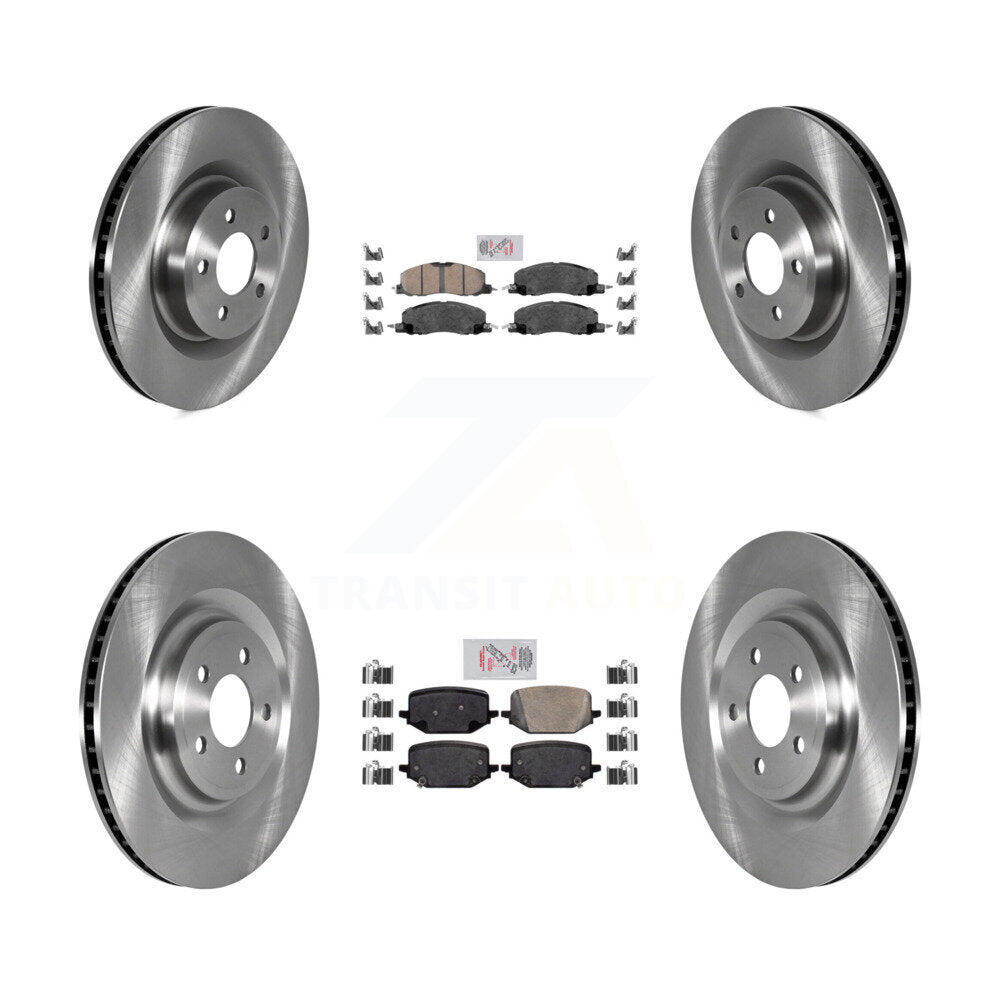 Kit de plaquettes en céramique et de rotors de frein à disque avant et arrière, pour Lincoln Aviator K8A-10624