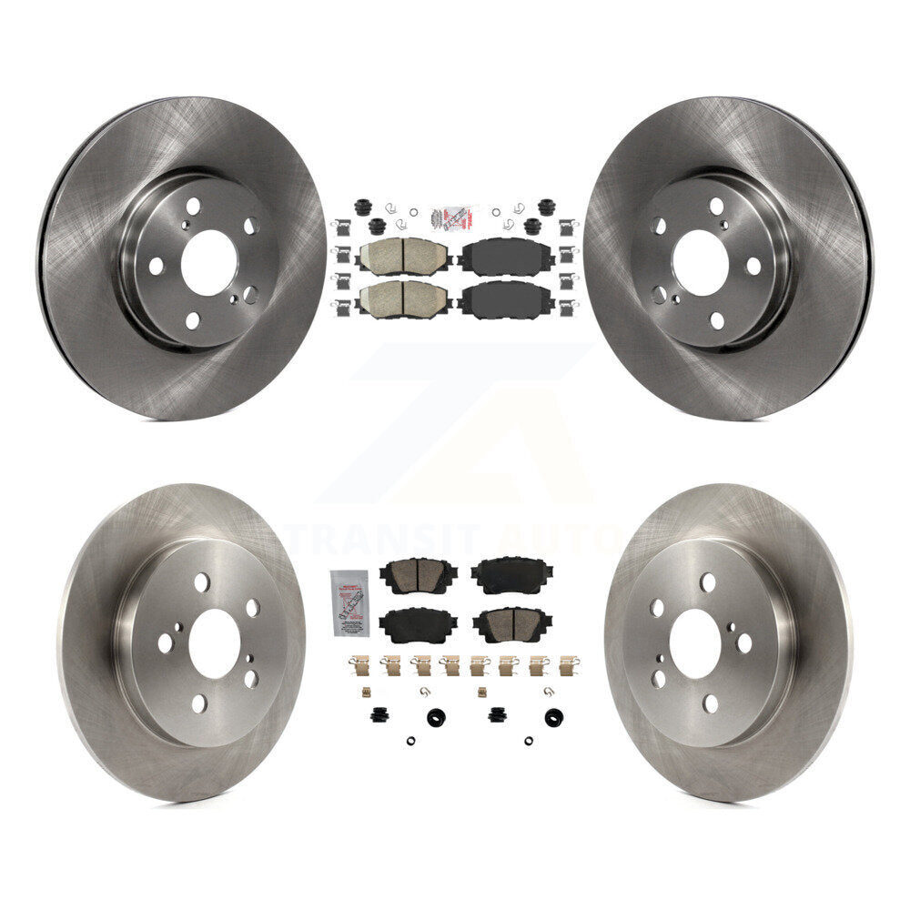 Kit de plaquettes en céramique et de rotors de frein à disque avant et arrière, pour Toyota Corolla 2019 1,8 l