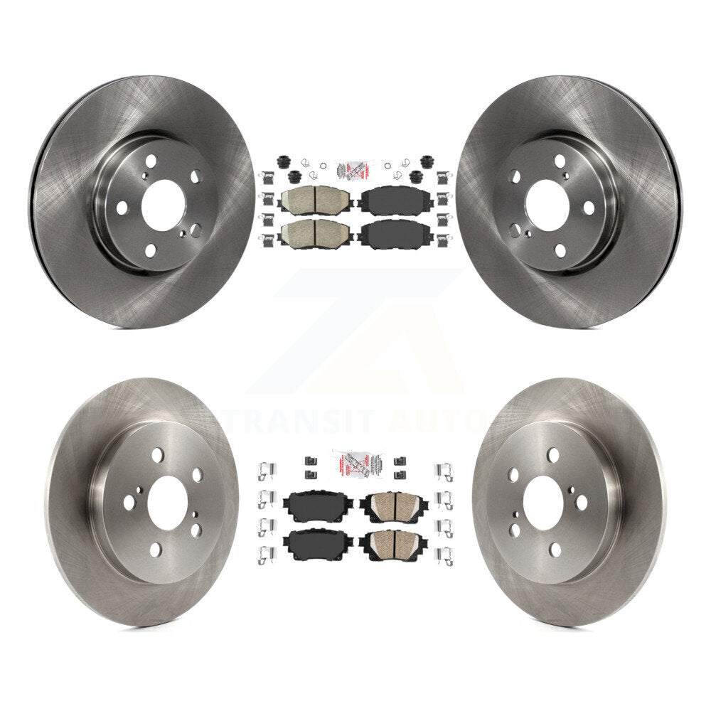 Kit de plaquettes en céramique et de rotors de frein à disque avant et arrière, pour Toyota Corolla 2019 1,8 l