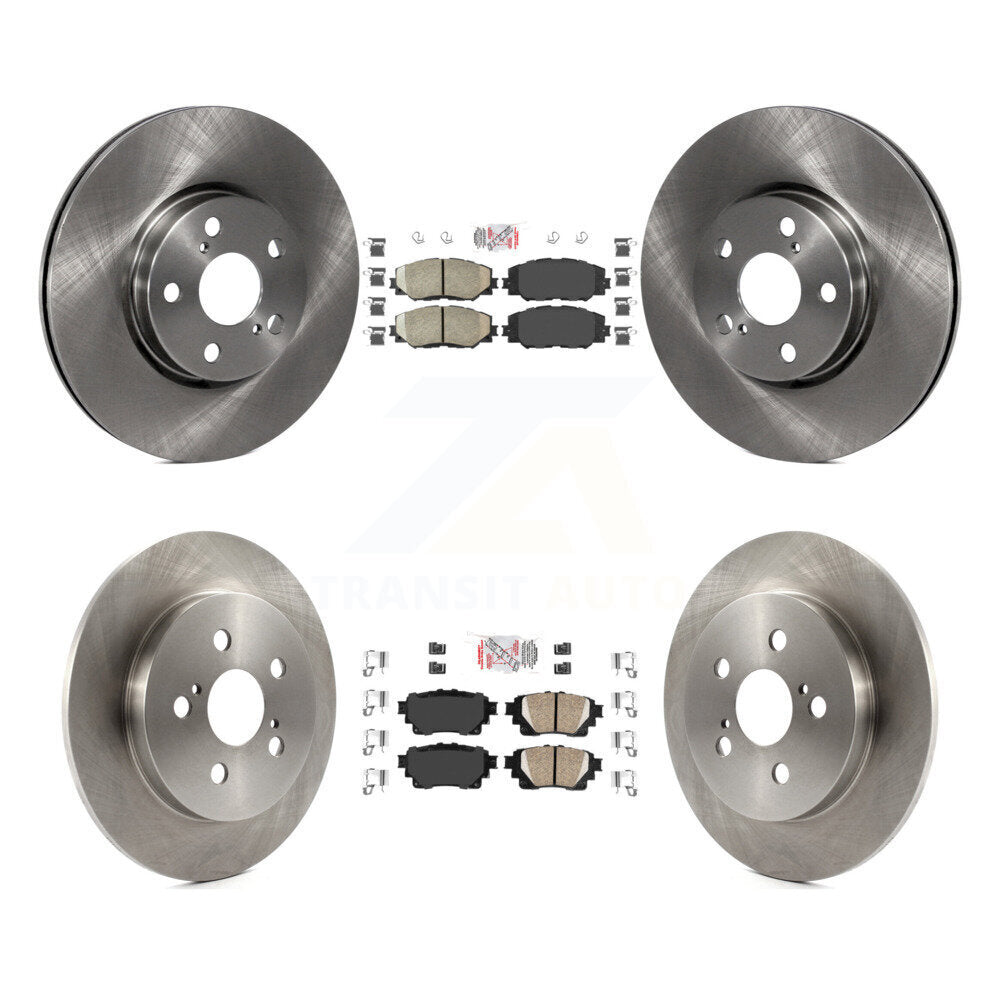 Kit de plaquettes en céramique et de rotors de frein à disque avant et arrière, pour Toyota Corolla 2019 1,8 l