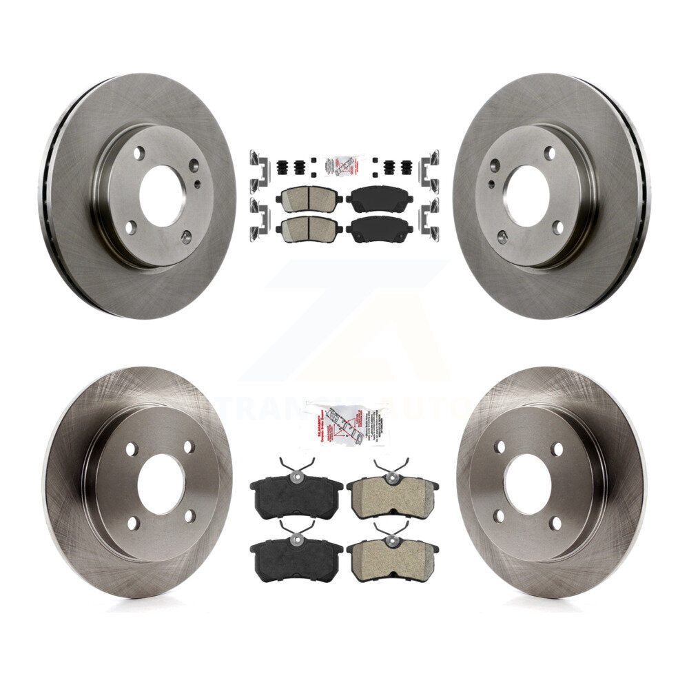 Kit de plaquettes semi-métalliques avant et arrière en céramique et disques de frein pour Ford Fiesta