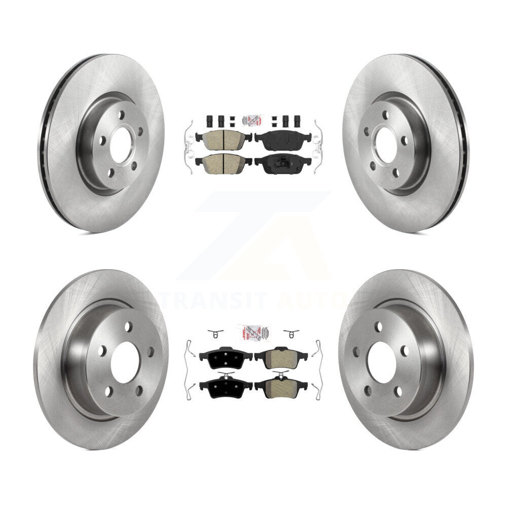 Kit de plaquettes et disques de frein semi-métalliques avant et arrière en céramique, pour Ford Transit Connect