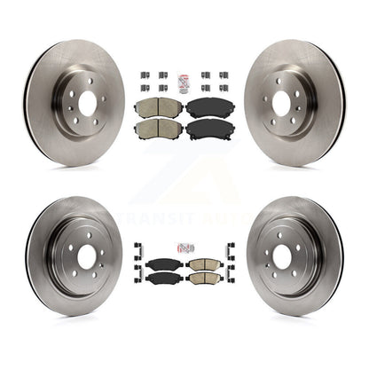 Kit de plaquettes en céramique et de rotors de frein à disque, semi-métalliques, avant et arrière, pour Cadillac CT