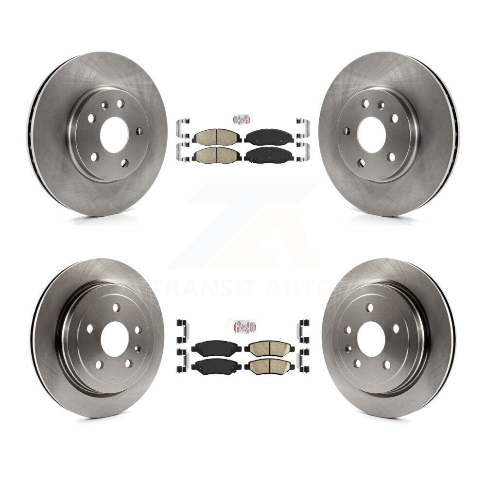 Kit de plaquettes en céramique et de rotors de frein à disque avant et arrière, pour Cadillac CTS K8A-106290
