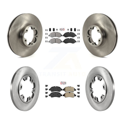 Kit de plaquettes semi-métalliques avant et arrière et disques de frein pour Ford Transit-350 HD