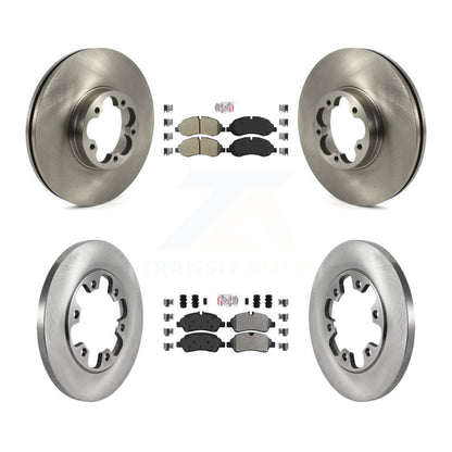 Kit de plaquettes semi-métalliques avant et arrière et disques de frein pour Ford Transit-350 HD