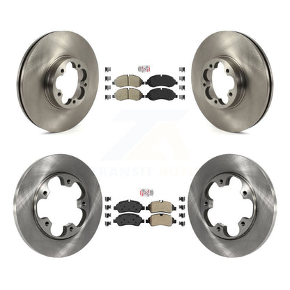 Kit de plaquettes semi-métalliques avant et arrière et disques de frein pour Ford Transit-350 HD