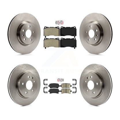 Kit de plaquettes en céramique et de rotors de frein à disque, semi-métalliques avant et arrière, pour Cadillac XT