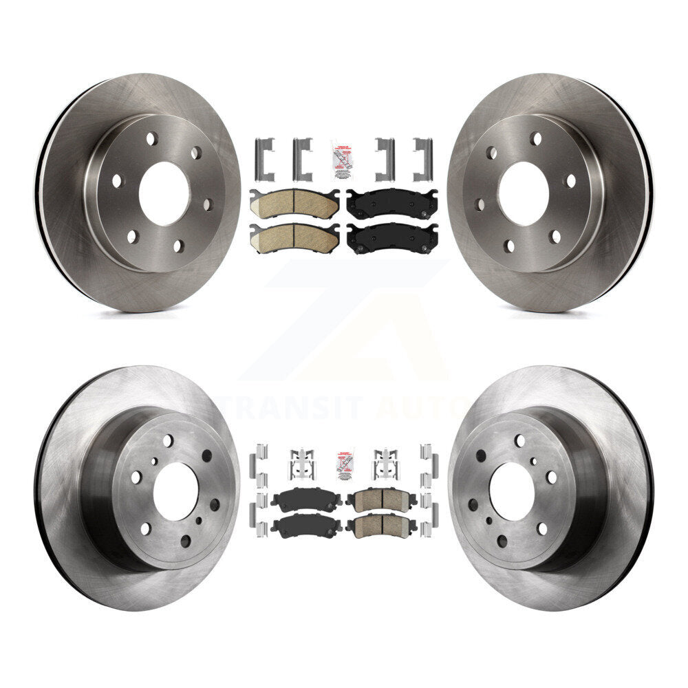 Kit de plaquettes en céramique et de rotors de frein à disque avant et arrière, pour GMC Sierra 1500 Classic