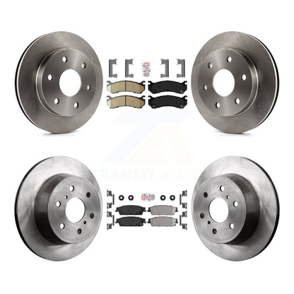 Kit de plaquettes semi-métalliques avant et arrière en céramique et de rotors de frein à disque pour K8A-106340