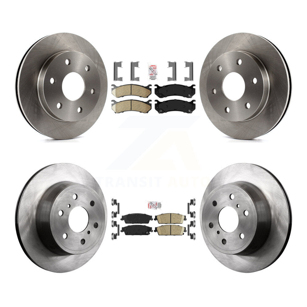 Kit de plaquettes en céramique et de rotors de frein à disque avant et arrière, pour Chevrolet Silverado 1500