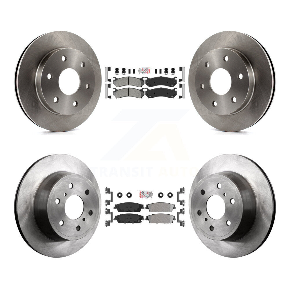 Kit de plaquettes semi-métalliques avant et arrière et Rotor de frein à disque, pour Chevrolet Silverado 150