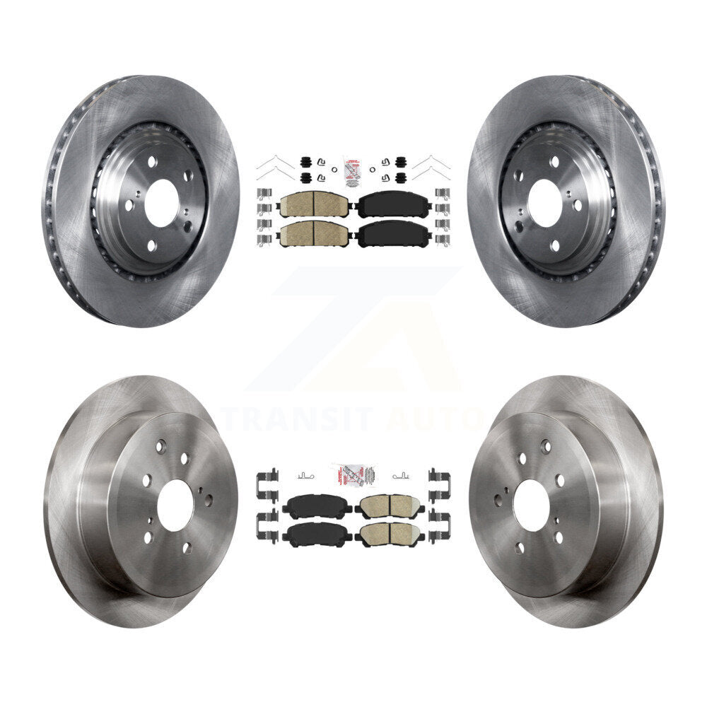 Kit de plaquettes en céramique et de rotors de frein à disque avant et arrière, pour Toyota Highlander