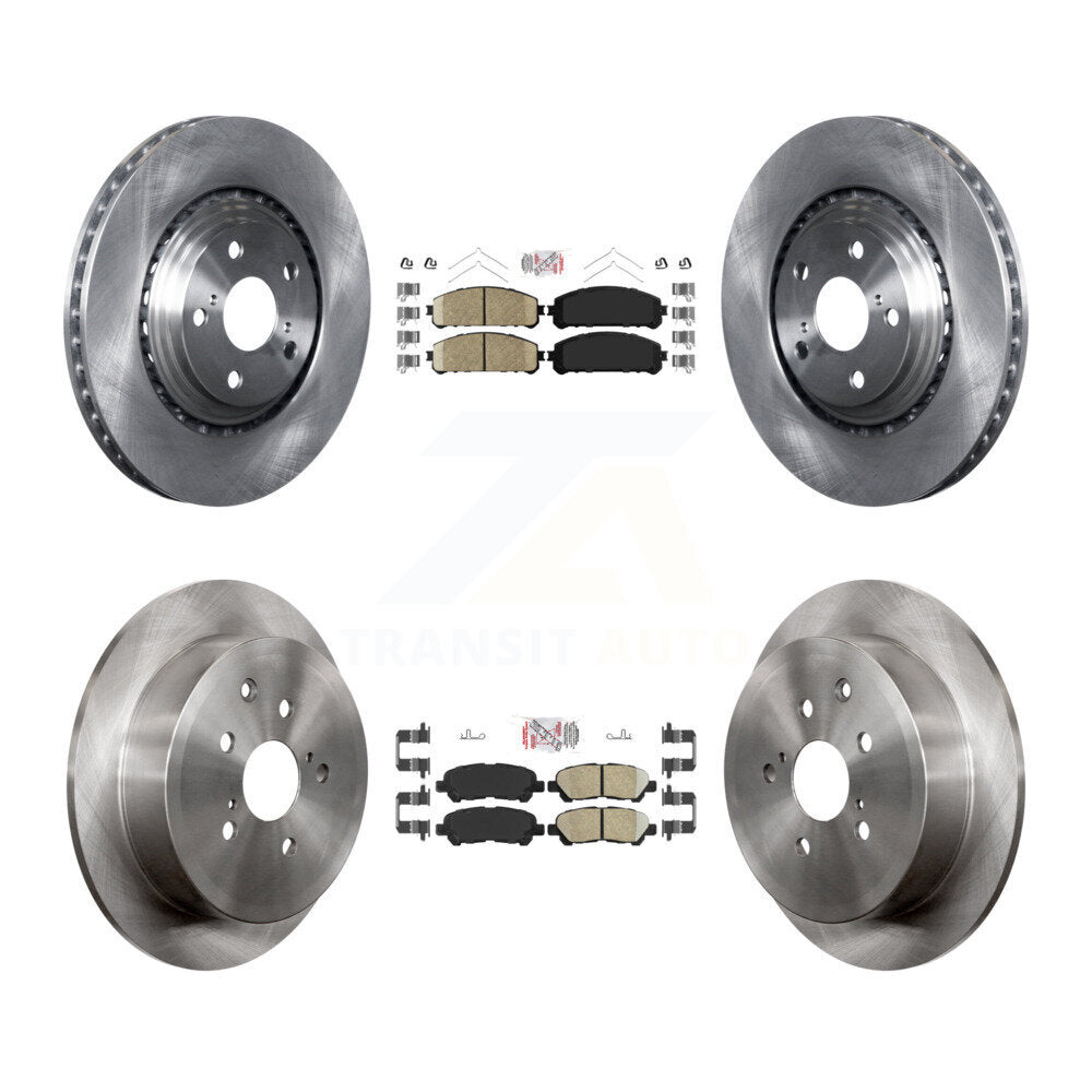 Kit de plaquettes en céramique et de rotors de frein à disque avant et arrière, pour Toyota Highlander