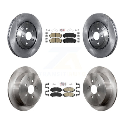 Kit de plaquettes en céramique et de rotors de frein à disque avant et arrière, pour Toyota Highlander