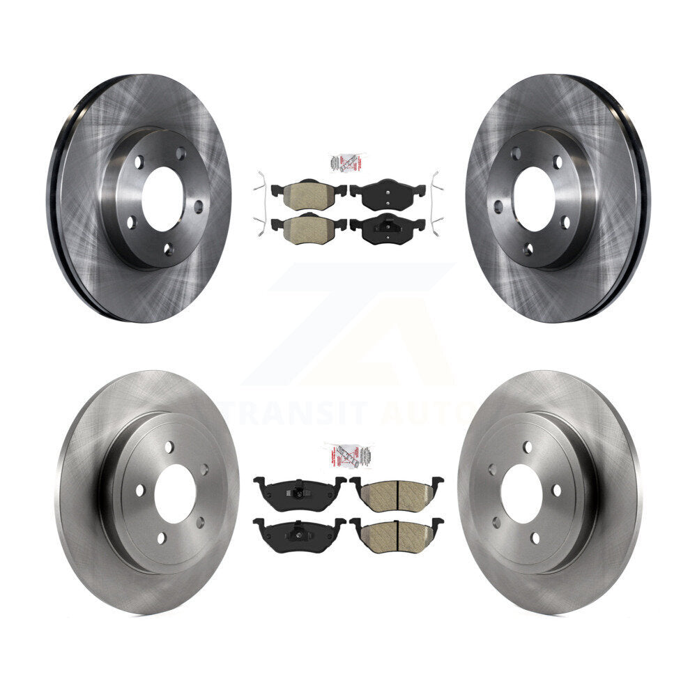 Kit de rotors de frein à disque à plaquettes semi-métalliques avant et arrière, pour Ford Escape Mazda Tribut