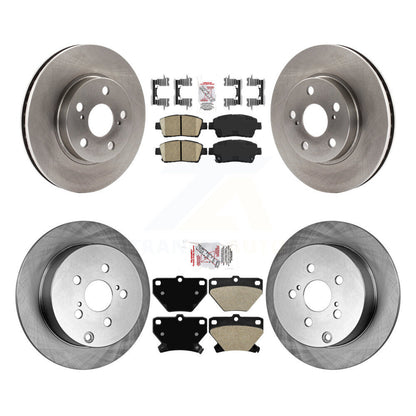 Kit de plaquettes semi-métalliques avant et arrière en céramique et rotor de frein pour Toyota Celica G 2000