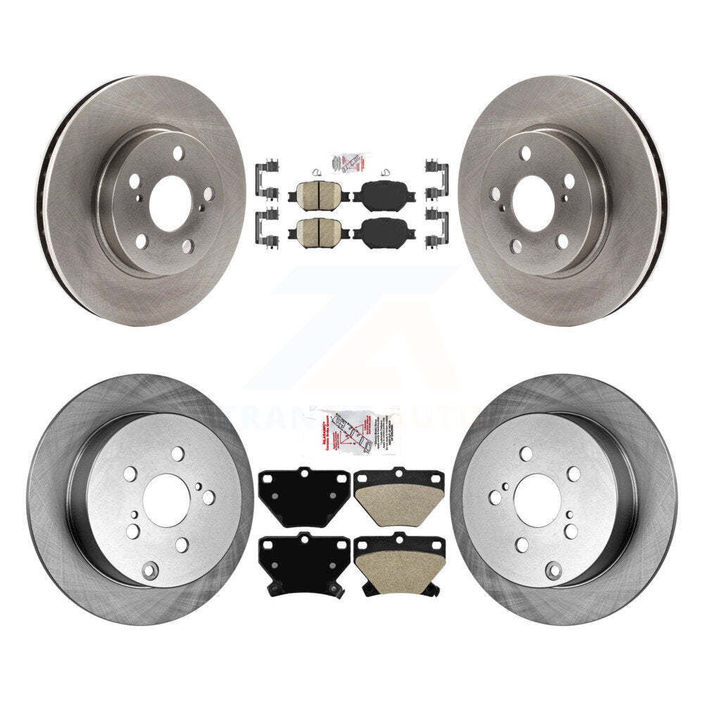 Kit de plaquettes semi-métalliques et de rotor de frein avant et arrière en céramique, pour Toyota Celica G 2001