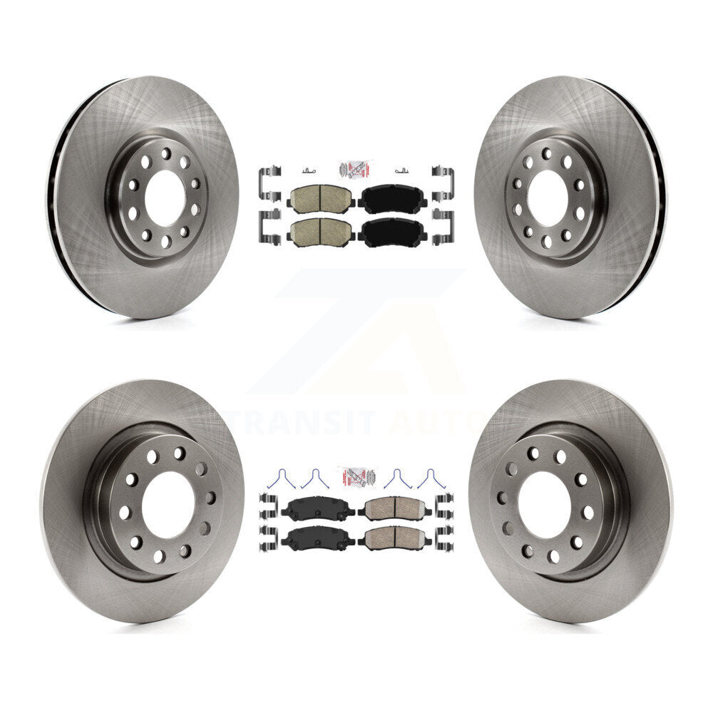 Kit de plaquettes en céramique et de rotors de frein à disque avant et arrière, pour Dodge Dart 2013 – 2016