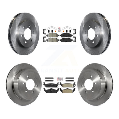Kit de rotors de frein à plaquettes semi-métalliques avant et arrière, pour Ford F-150 Lincoln Mark LT 4W