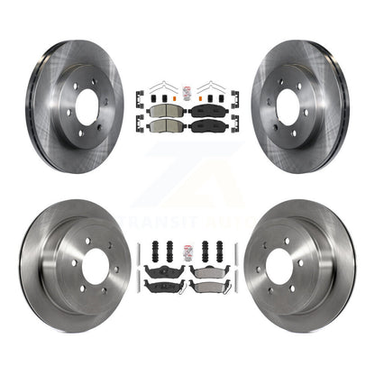 Kit de rotors de frein à plaquettes semi-métalliques avant et arrière, pour Ford F-150 Lincoln Mark LT 4W