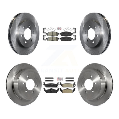Kit de rotors de frein à plaquettes semi-métalliques avant et arrière, pour Ford F-150 Lincoln Mark LT 4W