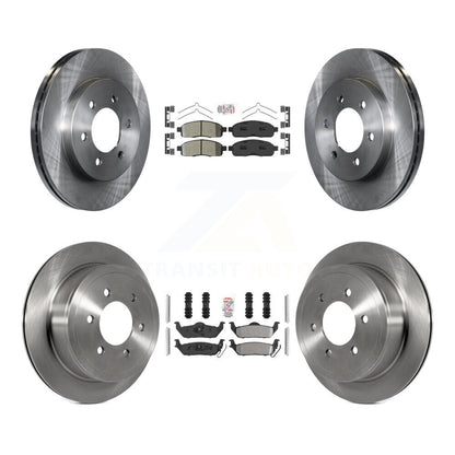 Kit de rotors de frein à plaquettes semi-métalliques avant et arrière, pour Ford F-150 Lincoln Mark LT 4W