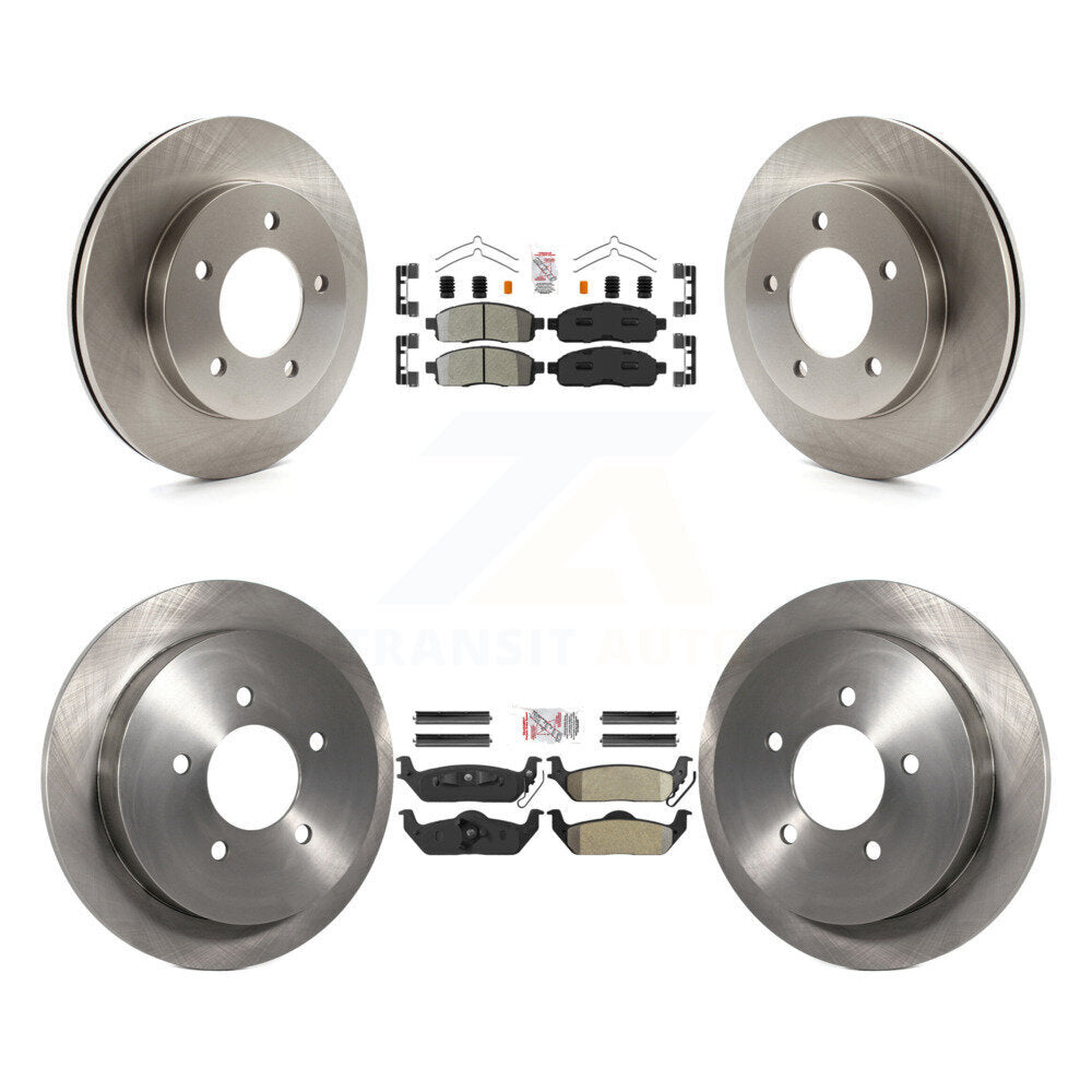 Kit de plaquettes semi-métalliques avant et arrière et disques de frein pour Ford F-150 4WD 2004