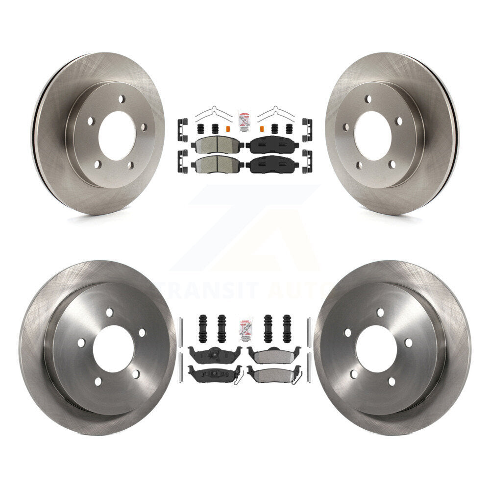 Kit de plaquettes semi-métalliques avant et arrière et disques de frein pour Ford F-150 4WD 2004