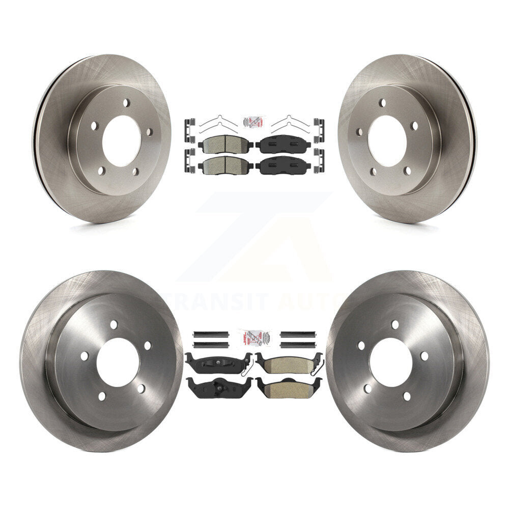 Kit de plaquettes semi-métalliques avant et arrière et disques de frein pour Ford F-150 4WD 2004