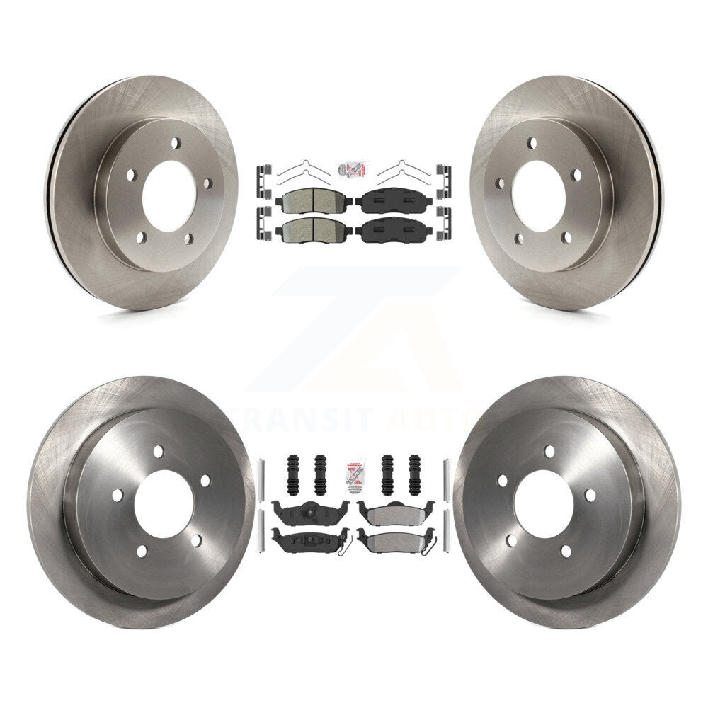 Kit de plaquettes semi-métalliques avant et arrière et disques de frein pour Ford F-150 4WD 2004