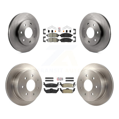 Kit de rotors de frein à plaquettes semi-métalliques avant et arrière, pour Ford F-150 Lincoln Mark LT 4W