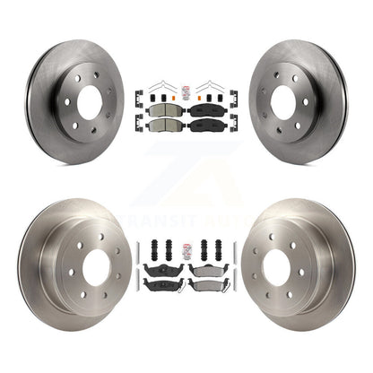 Kit de rotors de frein à plaquettes semi-métalliques avant et arrière, pour Ford F-150 Lincoln Mark LT 4W