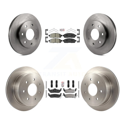 Kit de rotors de frein à plaquettes semi-métalliques avant et arrière, pour Ford F-150 Lincoln Mark LT 4W