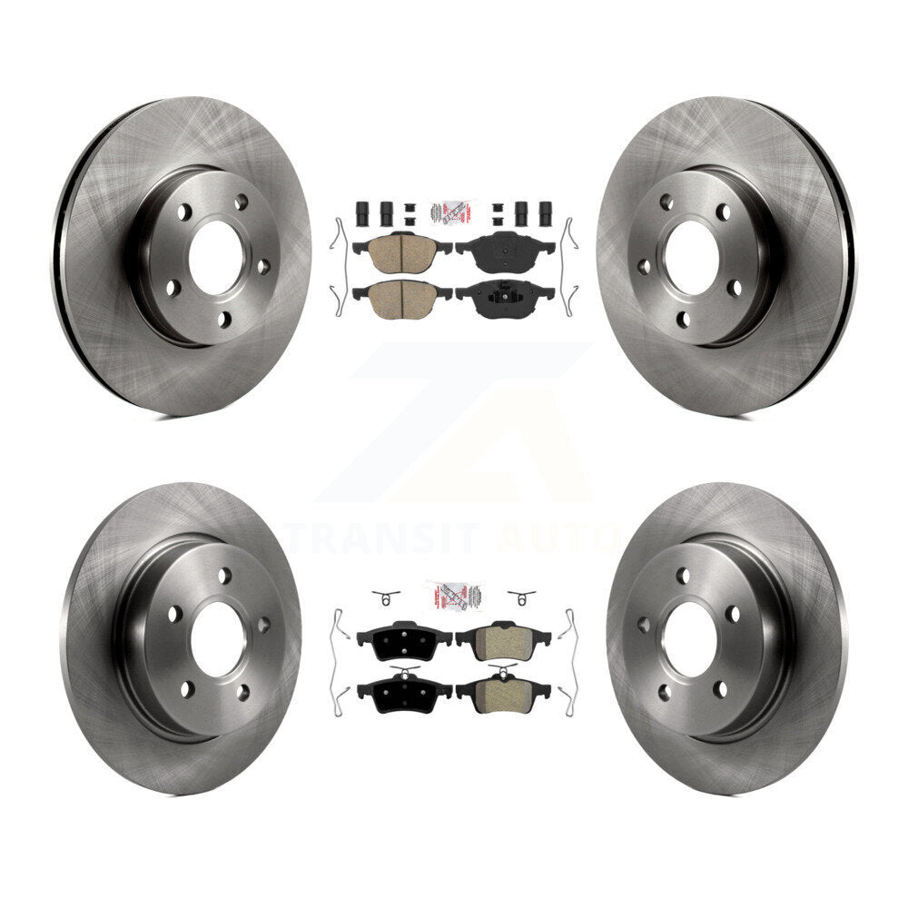Kit de plaquettes semi-métalliques avant et arrière en céramique et disques de frein pour Ford Focus