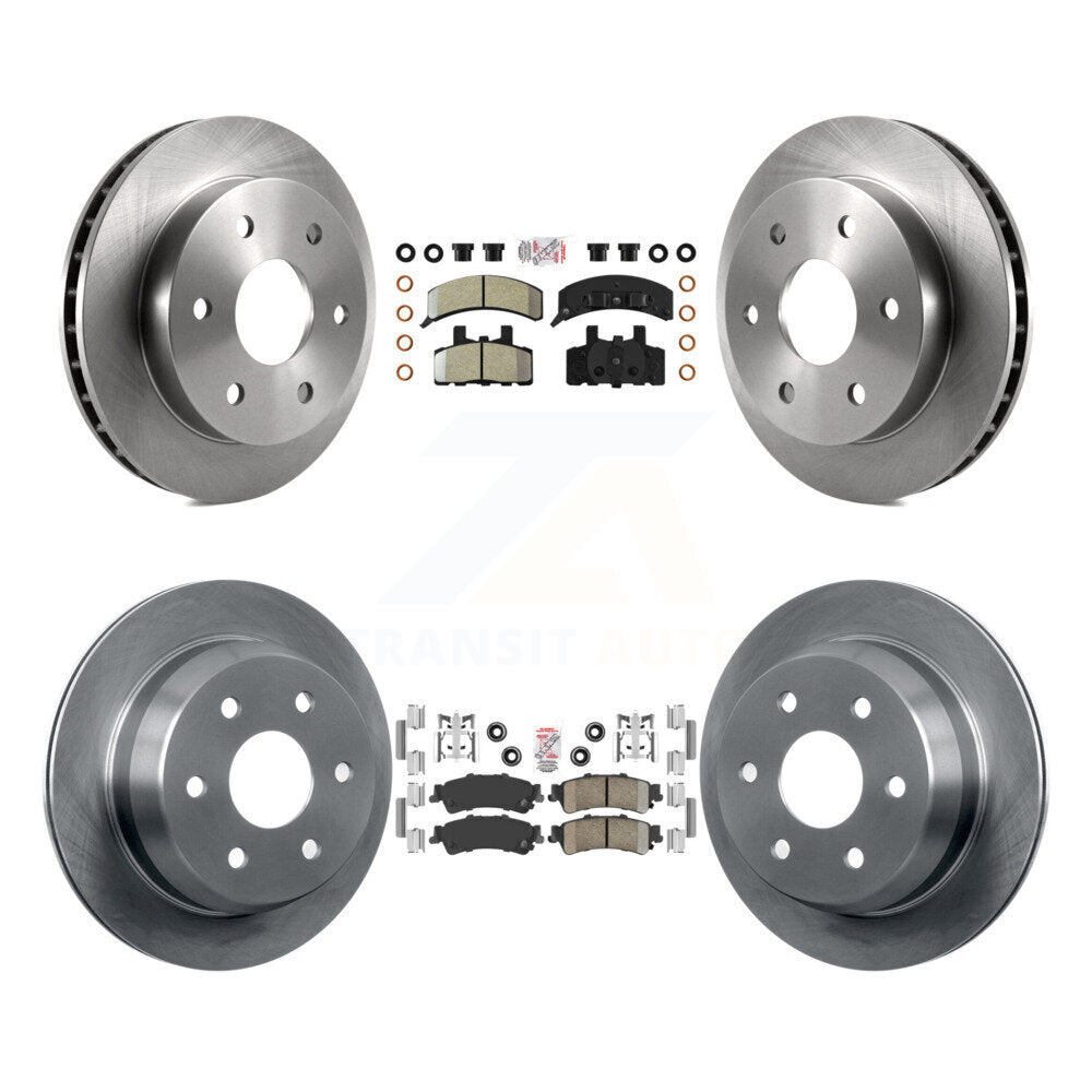 Kit de plaquettes en céramique et de rotors de frein à disque, semi-métalliques avant et arrière, pour GMC Yukon